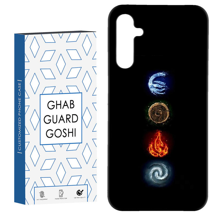 کاور قاب گارد گوشی طرح 4 عنصر کد Dimo-449 مناسب برای گوشی موبایل سامسونگ Galaxy A54