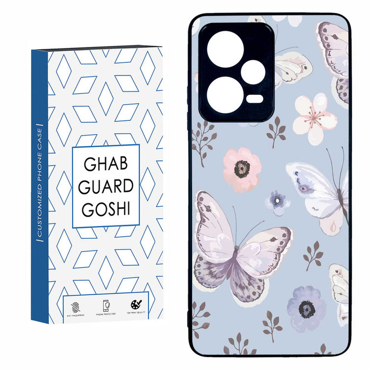 کاور قاب گارد گوشی طرح پروانه کد TPU-004 مناسب برای گوشی موبایل شیائومی REDMI NOTE 12 PRO 5G
