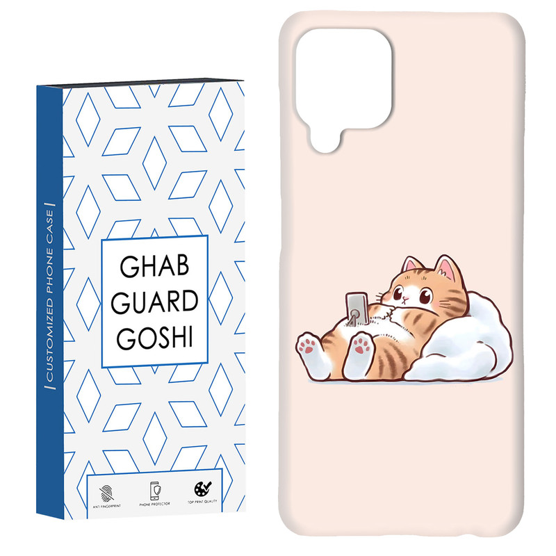 کاور قاب گارد گوشی طرح گربه کد Dimo-682 مناسب برای گوشی موبایل سامسونگ Galaxy A12 / M12