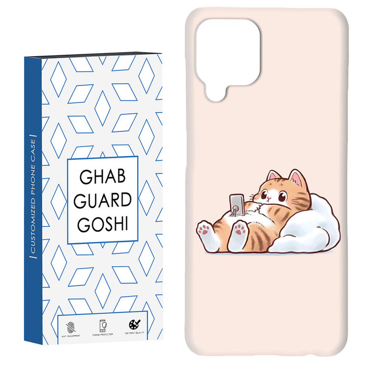 کاور قاب گارد گوشی طرح گربه کد Dimo-682 مناسب برای گوشی موبایل سامسونگ Galaxy A12 / M12