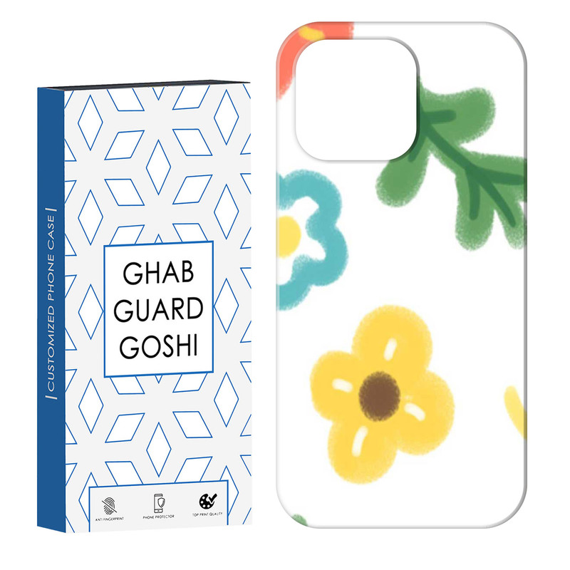 کاور قاب گارد گوشی طرح گل رنگی کد Dimo-876 مناسب برای گوشی موبایل اپل IPHONE 16 PRO