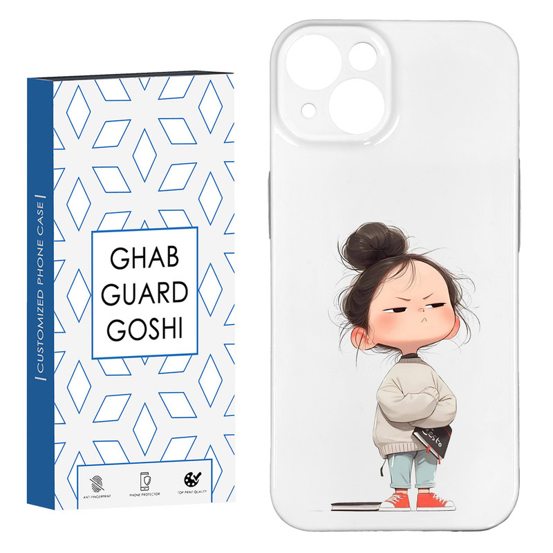 کاور قاب گارد گوشی طرح فانتزی دختر ملوس  کد HARD-08   مناسب برای گوشی موبایل اپل IPHONE 15