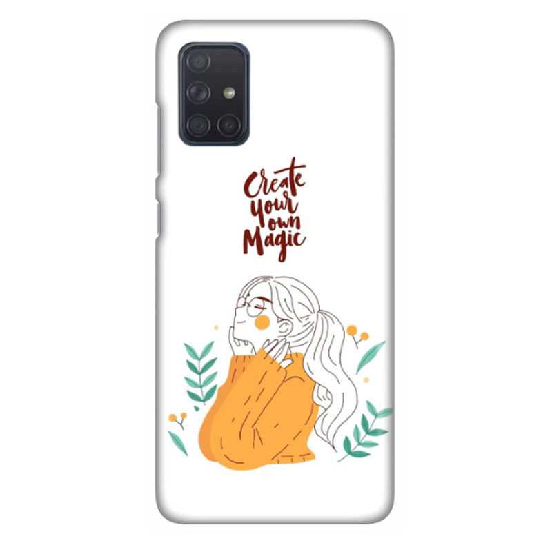 کاور طرح دختر خوشحال کد DIMO-050 مناسب برای گوشی موبایل سامسونگ Galaxy A71