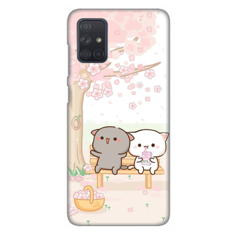 کاور طرح گربه خوشحال کد DIMO-034 مناسب برای گوشی موبایل سامسونگ Galaxy A31