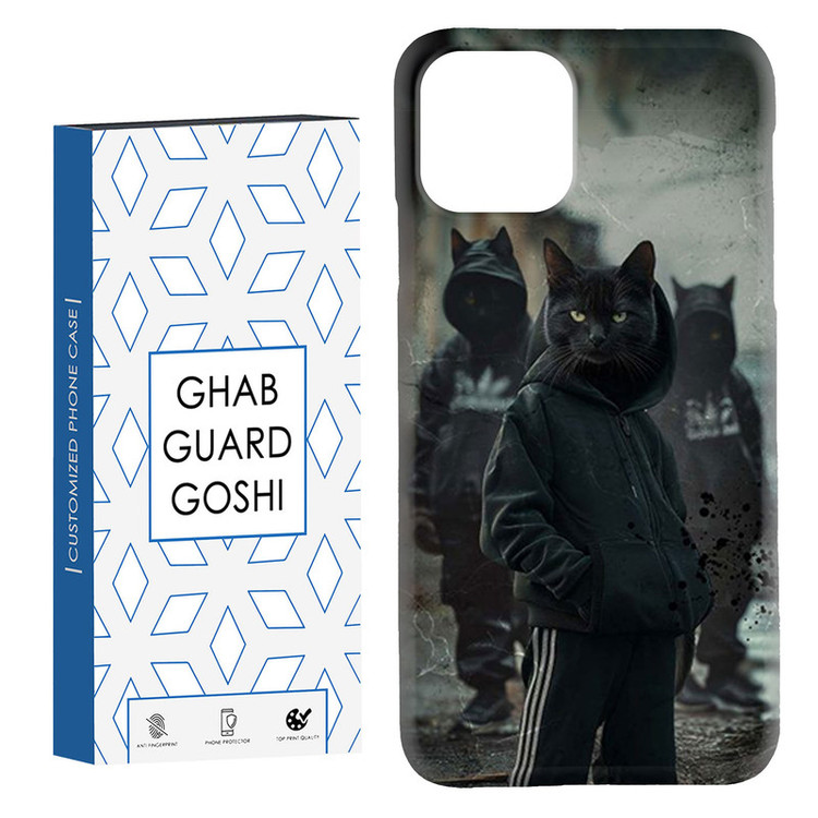 کاور قاب گارد گوشی طرح گربه سیاه کد Dimo-356 مناسب برای گوشی موبایل اپل IPHONE 11 PRO MAX