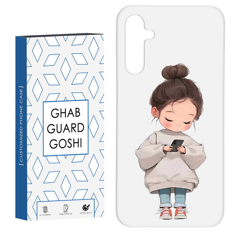 کاور قاب گارد گوشی طرح دختر ملوس کد Dimo-955 مناسب برای گوشی موبایل سامسونگ Galaxy A54