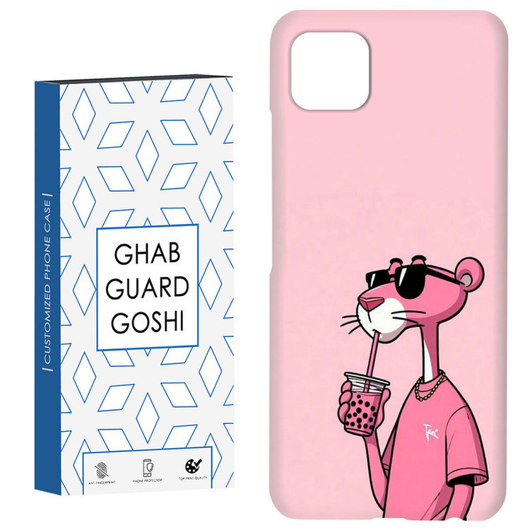 کاور قاب گارد گوشی طرح پلنگ صورتی کد Dimo-213 مناسب برای گوشی موبایل سامسونگ GALAXY A22 5G