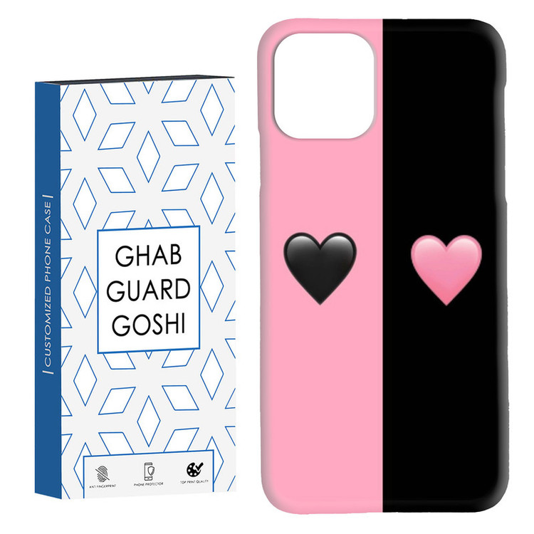 کاور قاب گارد گوشی طرح صورتی مشکی کد Dimo-251 مناسب برای گوشی موبایل اپل IPHONE 11 PRO MAX