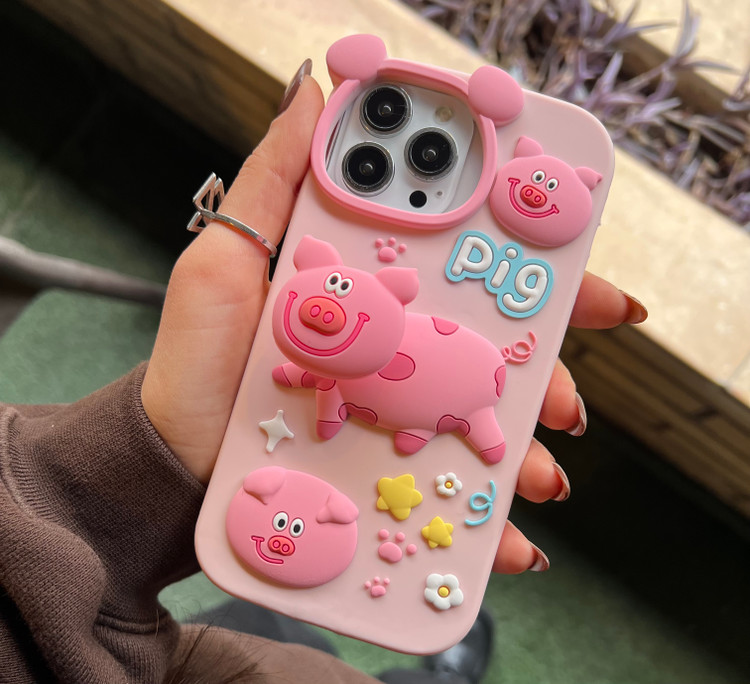 قاب مدل piggy فنری مناسب برای گوشی آیفون iPhone 1۵ Pro کد Tor-۱