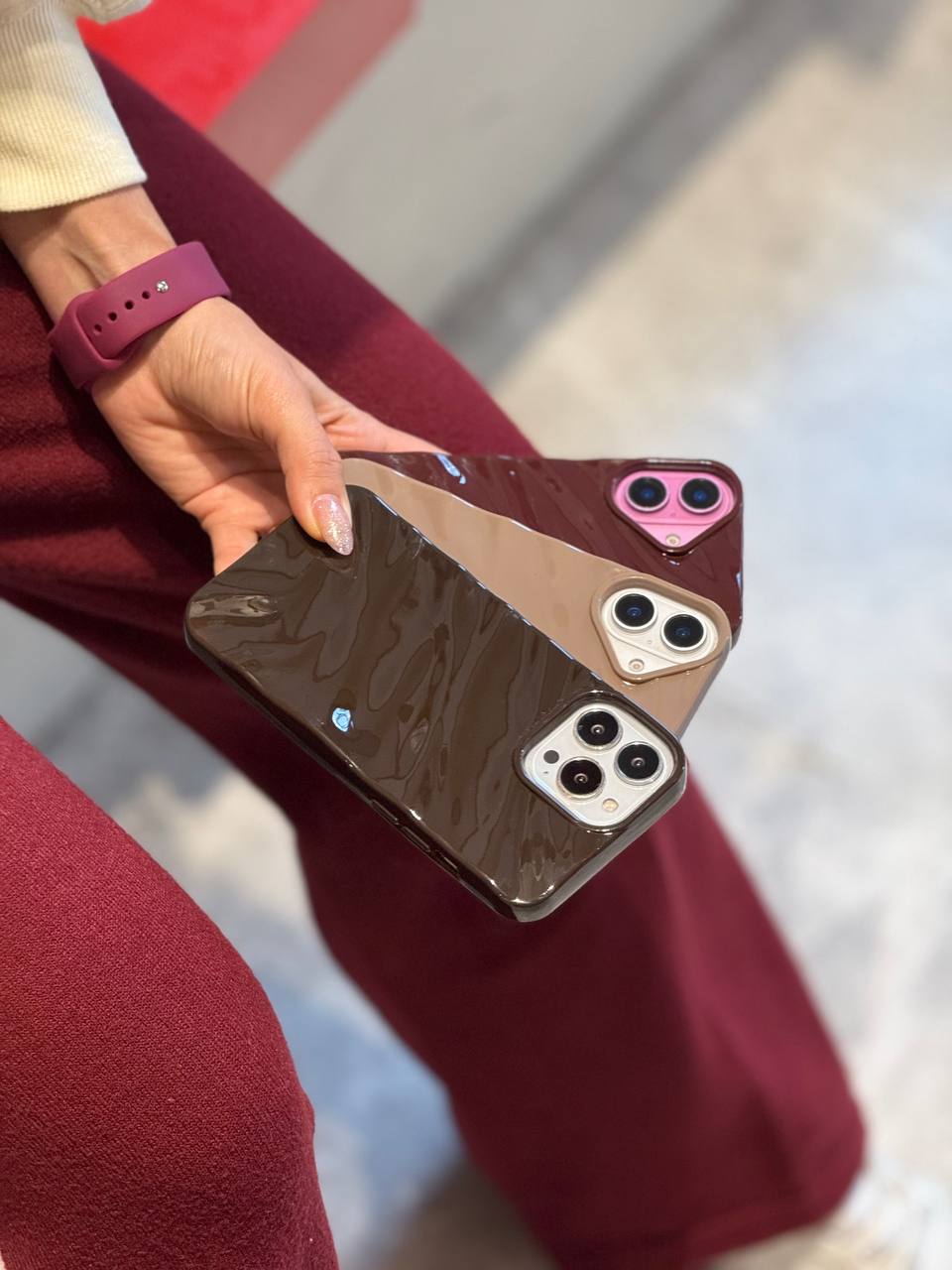 قاب مدل wave espresso مناسب برای گوشی آیفون iPhone 15 pro کد Tor-۱