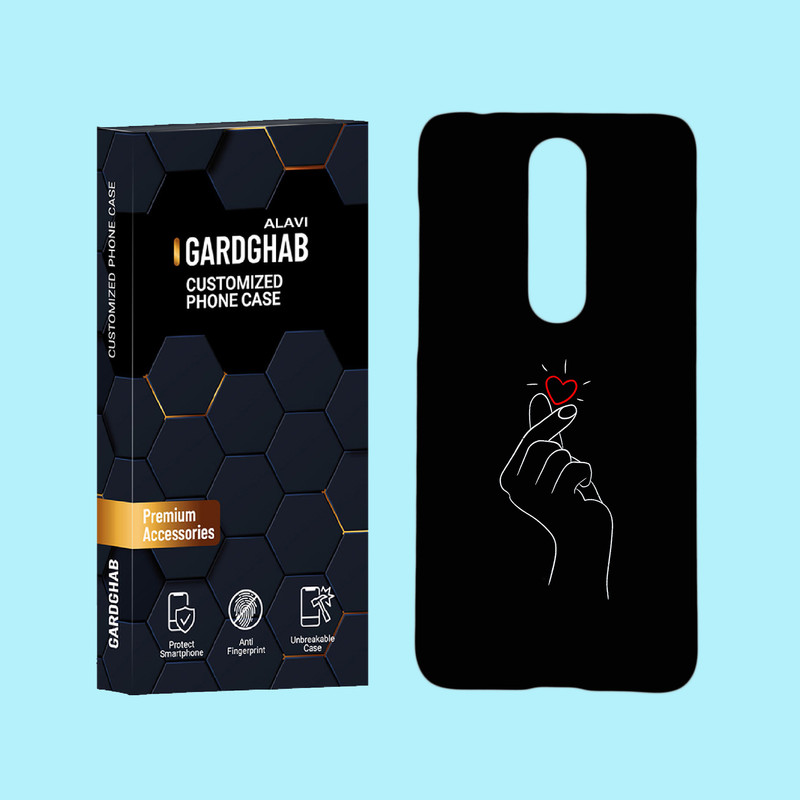 کاور گارد قاب علوی مدل عاشقانه مناسب برای گوشی موبایل نوکیا 5.1 Plus