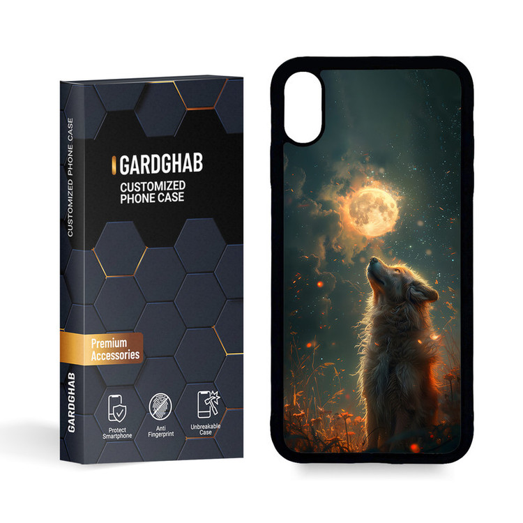 کاور گارد قاب مدل پشت گلس پسرانه مناسب برای گوشی موبایل اپل iPhone Xs Max