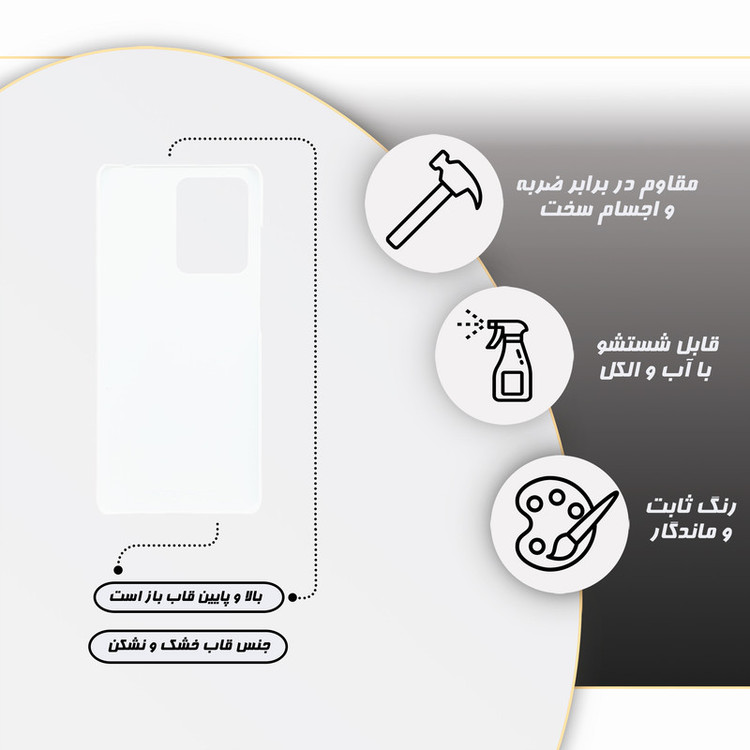 کاور گارد قاب مدل ساده مناسب برای گوشی موبایل شیائومی Redmi Note 12 Pro Plus