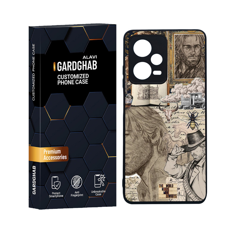 کاور گارد قاب علوی مدل دورژله ای هنری مناسب برای گوشی موبایل شیائومی Redmi Note 12 Pro 5G