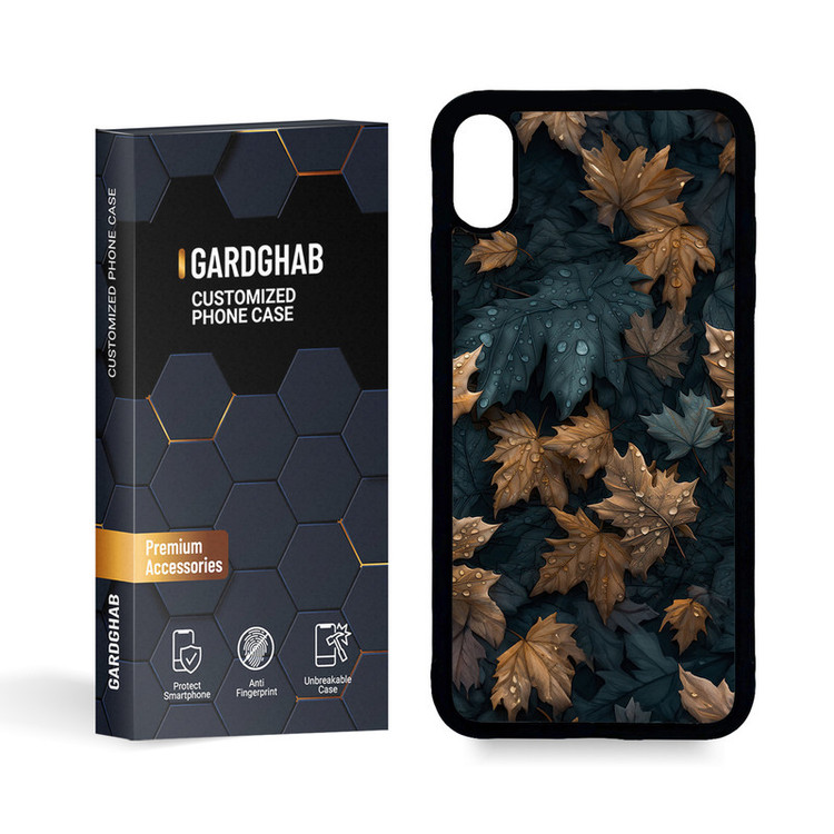 کاور گارد قاب مدل پشت گلس برگ مناسب برای گوشی موبایل اپل iPhone Xs Max