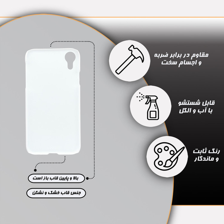 کاور گارد قاب علوی مدل هنری مناسب برای گوشی موبایل اپل iPhone XR