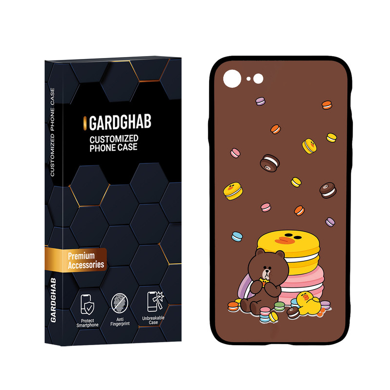 کاور گارد قاب مدل پشت گلس فانتزی مناسب برای گوشی موبایل اپل iPhone 7 / 8 / SE 2020 / SE 2022