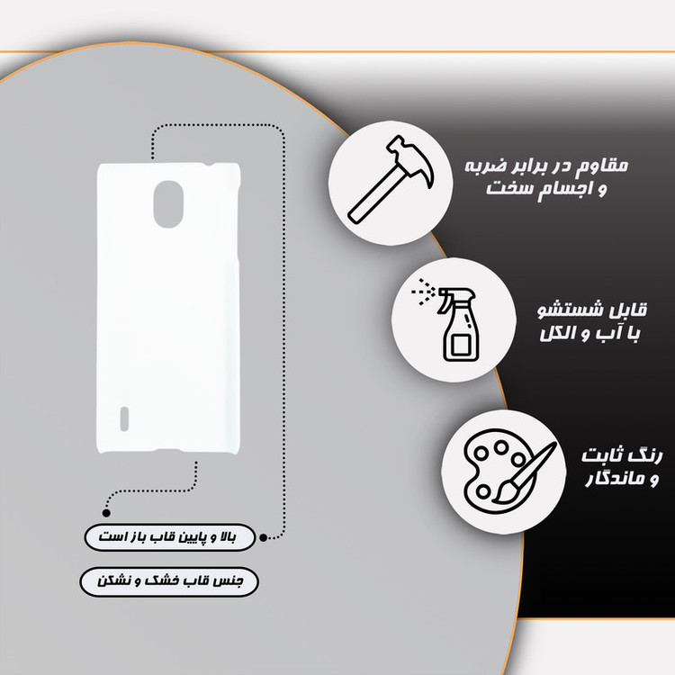 کاور گارد قاب علوی مدل ورزشی مناسب برای گوشی موبایل نوکیا 1 Plus
