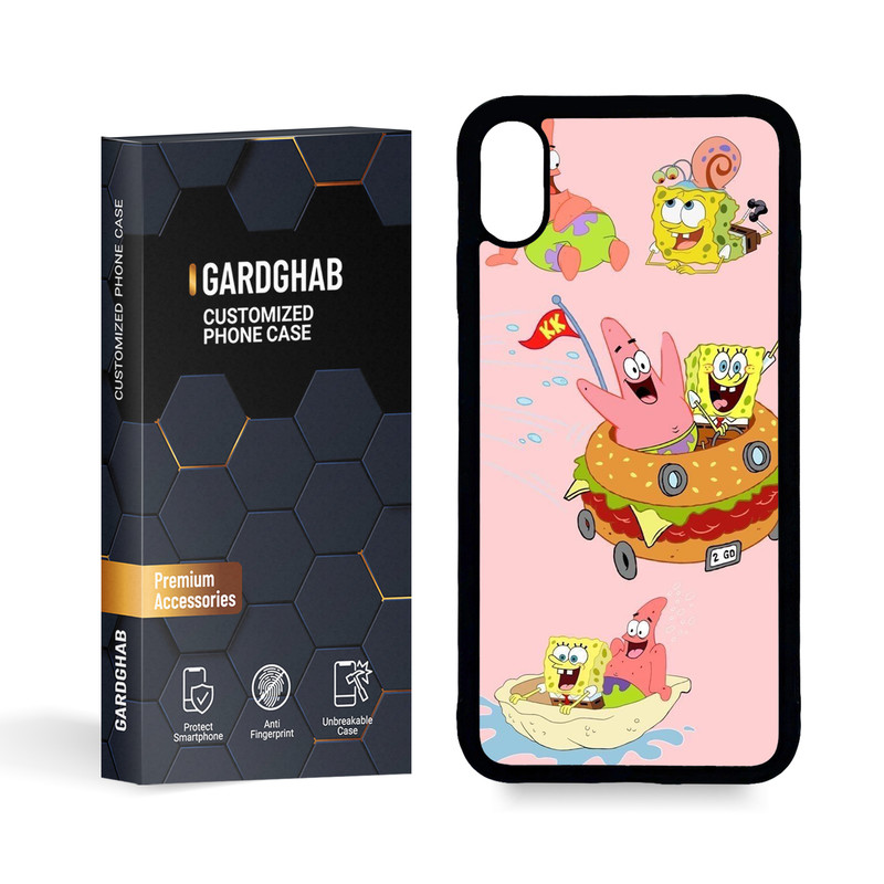 کاور گارد قاب مدل پشت گلس فانتزی مناسب برای گوشی موبایل اپل iPhone XS MAX