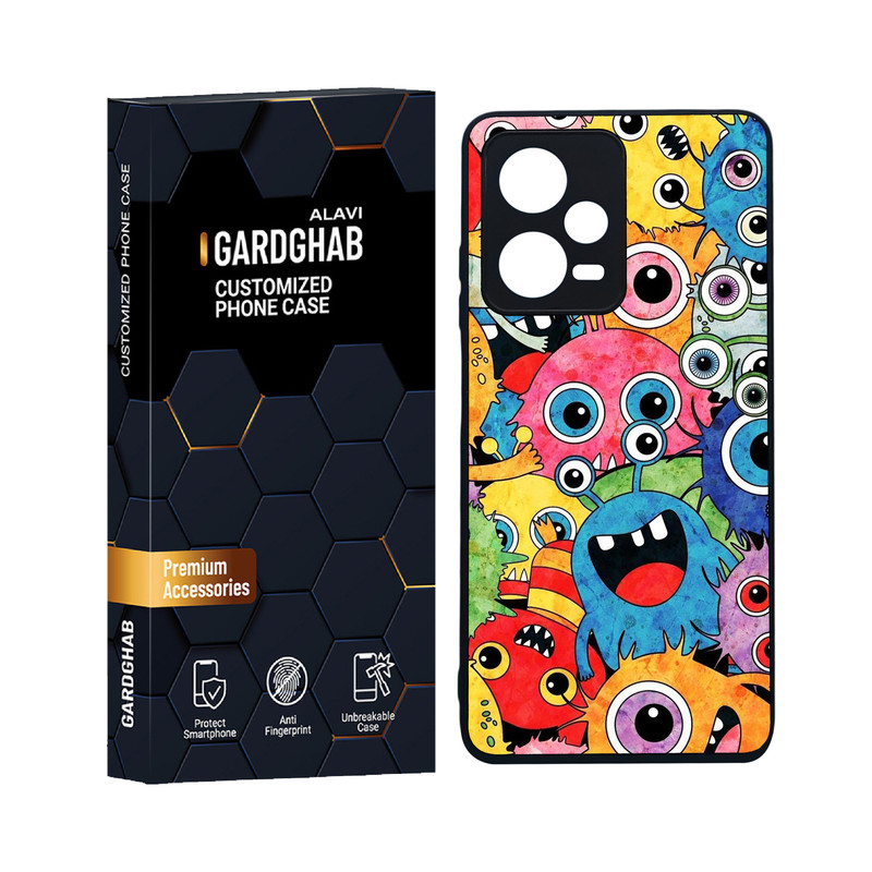 کاور گارد قاب علوی مدل دورژله ای انیمه مناسب برای گوشی موبایل شیائومی Redmi Note 12 Pro 5G