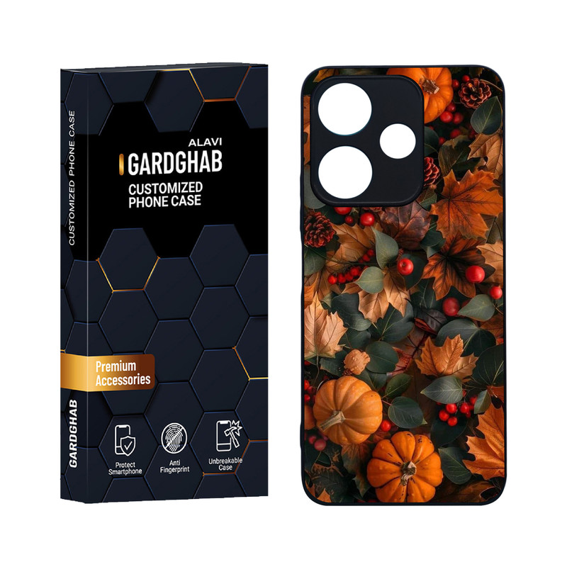 کاور گارد قاب علوی مدل دورژله ای هنری مناسب برای گوشی موبایل شیائومی Poco M6 4G