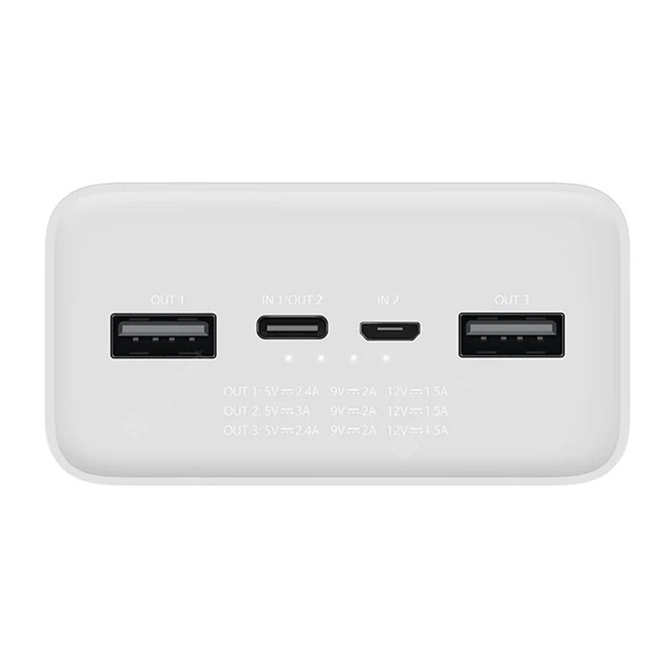 پاوربانک 18 وات شیائومی مدل Mi PB3018ZM ظرفیت 30000 میلی آمپر ساعت