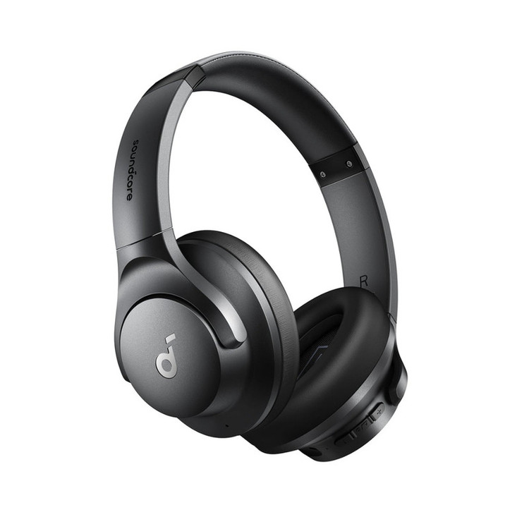 هدفون بلوتوثی انکر مدل Soundcore Q20i با نویز کنسلینگ فعال (ANC)، درگاه شارژ USB Type-C، دارای 2 میکروفون داخلی و 2 میکروفون خارجی، پشتیبانی از صدای Hi-Res از طریق کابل AUX