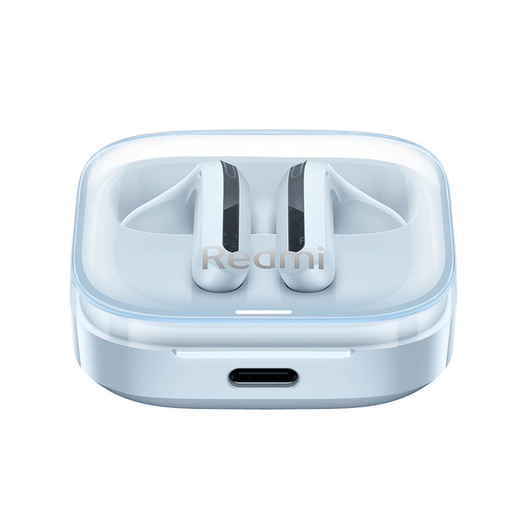 هدفون بلوتوثی شیائومی مدل Redmi Buds 6 Active با نویز کنسلینگ میکروفون (ENC)، درگاه شارژ USB Type-C، دارای دو میکروفون با قابلیت حذف نویز، پشتیبانی از فرمان لمسی، مقاوم در برابر رطوبت و عرق (IPX4)