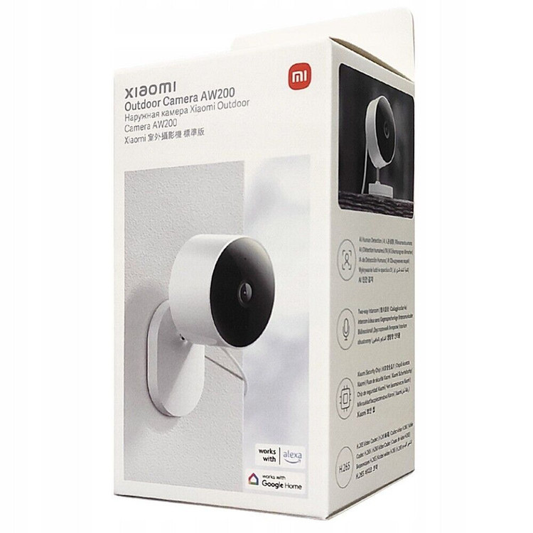 دوربین مداربسته تحت شبکه فضای باز شیائومی مدل AW200 با کیفیت تصویر FHD، استاندارد IP65، دید در شب رنگی با الایدی 940 نانومتری، اتصال بیسیم و کنترل از طریق اپلیکیشن و دستیار صوتی