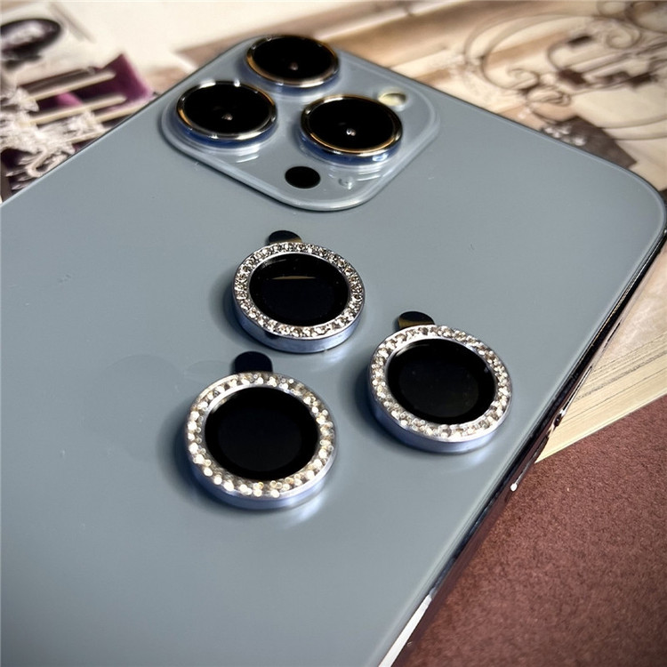 محافظ لنز دوربین راندیکا مدل رینگی نگین دار مناسب برای گوشی موبایل اپل iPhone 13
