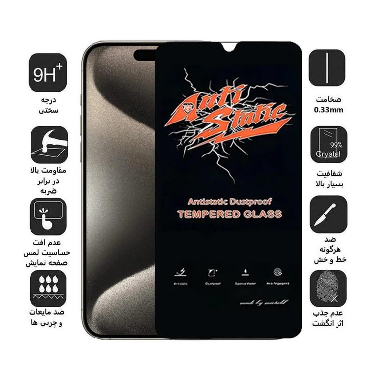 محافظ صفحه نمایش ال کا جی مدل antistatic مناسب برای گوشی موبایل پوکو c85 4g