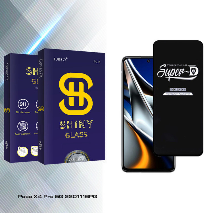 محافظ صفحه نمایش شیشه ای آتوچبو مدل Shiny Glass SuperD مناسب برای گوشی موبایل شیائومی Poco X4 Pro 5G 2201116PG