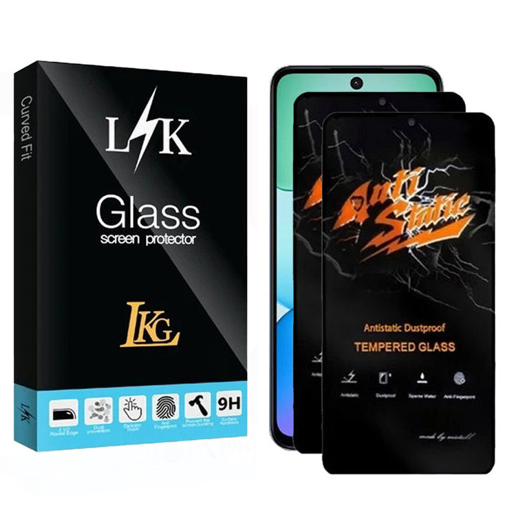 محافظ صفحه نمایش ال کا جی مدل انتی استاتیک مناسب برای گوشی موبایل شیائومی Redmi 13x 4G بسته دو عددی