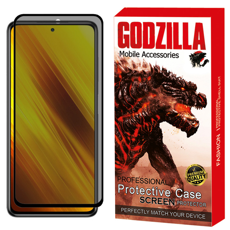 محافظ صفحه نمایش حریم شخصی گودزیلا مدل GGP مناسب برای گوشی موبایل شیائومی Poco X3 NFC / X3