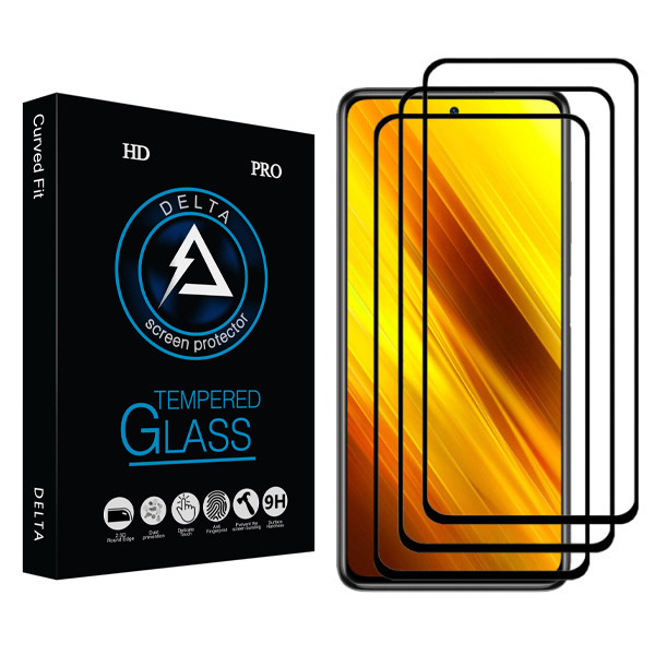 محافظ صفحه نمایش سرامیکی دلتا مدل PRO مناسب برای گوشی موبایل شیائومی Poco X3 بسته سه عددی