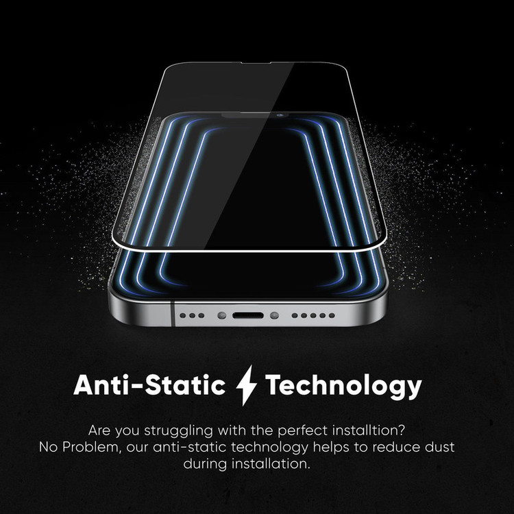 محافظ صفحه نمایش آرمور مدل آنتی استاتیک مناسب برای گوشی موبایل اپل iPhone 14pro max بسته 2 عددی