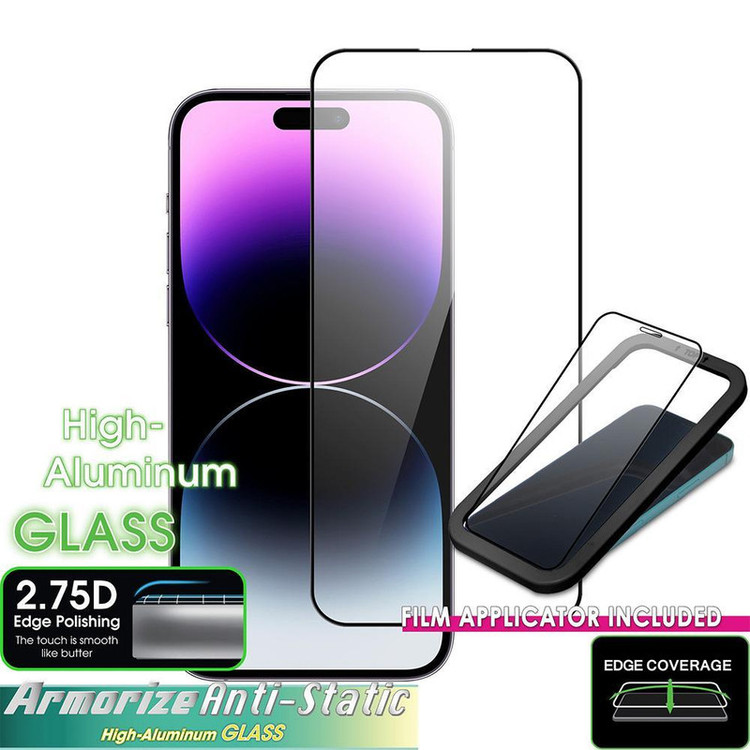 محافظ صفحه نمایش آرمور مدل آنتی استاتیک مناسب برای گوشی موبایل اپل iPhone 14pro max بسته 2 عددی