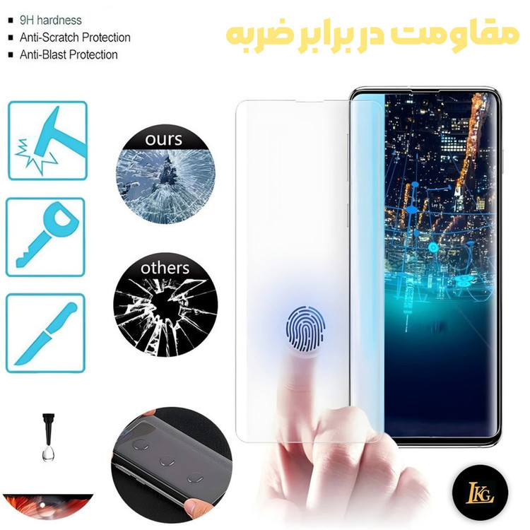 محافظ صفحه نمایش ال کا جی مدل یووی مناسب برای گوشی موبایل شیائومی Redmi Note 13Pro Plus 5G / Note 14Pro 4G / Note 14Pro 5G