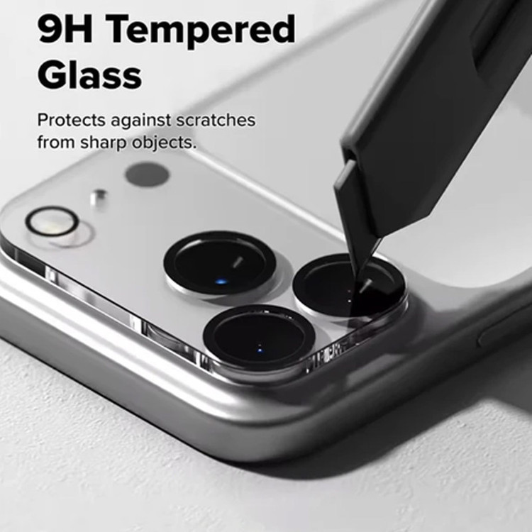 محافظ لنز دوربین شیشهای ال کا جی مدل i17-CLR مناسب برای گوشی موبایل اپل iPhone 17 Pro