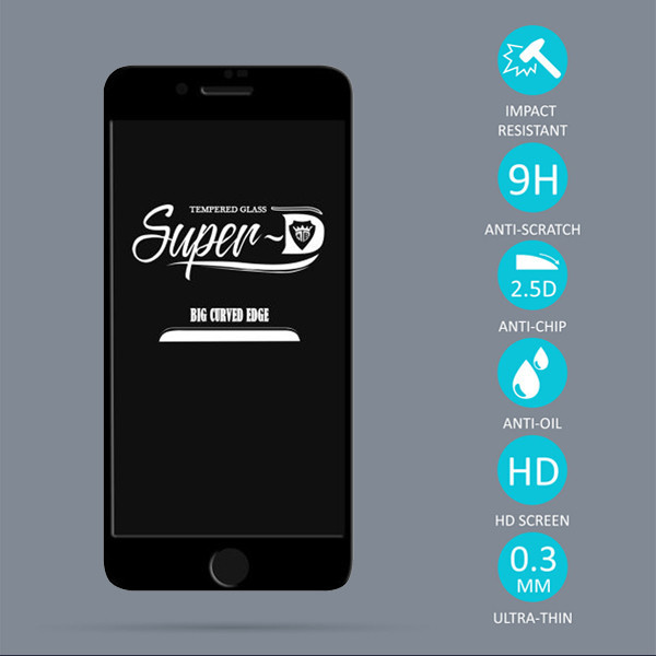 محافظ صفحه نمایش مدل Super D مناسب برای گوشی موبایل اپل iPhone 7