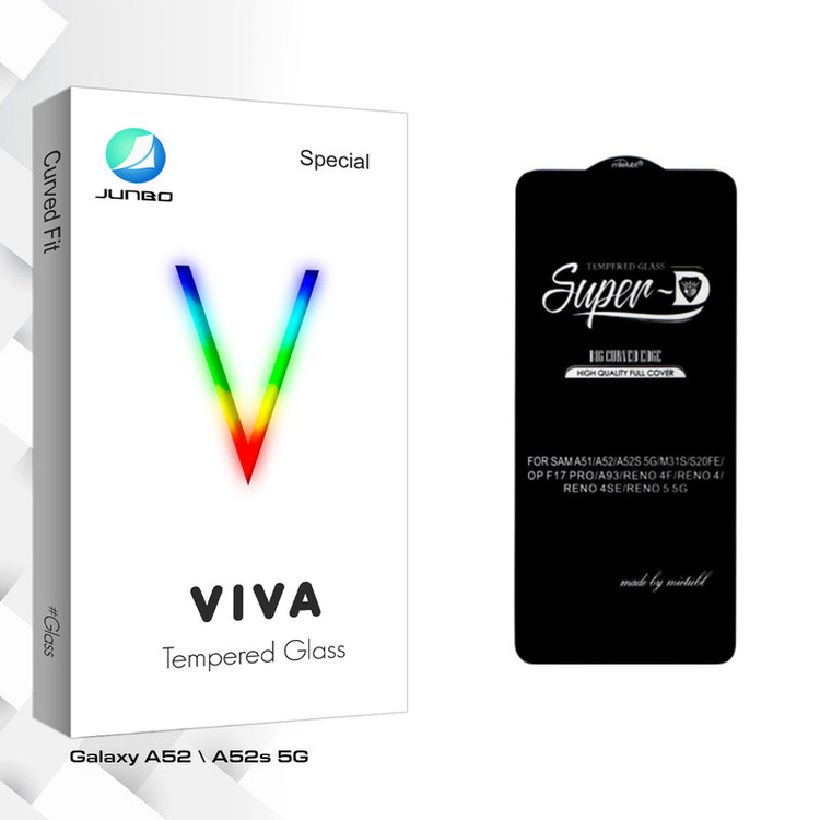 محافظ صفحه نمایش شیشه ای جانبو مدل Super-D مناسب برای گوشی موبایل سامسونگ Galaxy A52 / A52s 5G