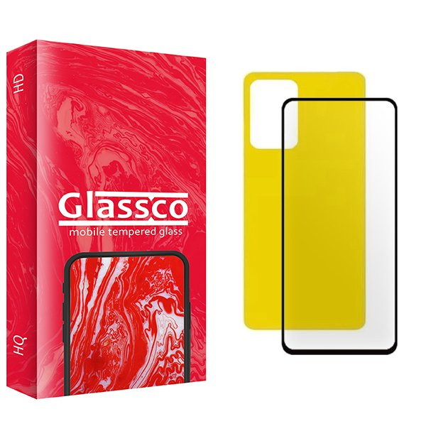 محافظ صفحه نمایش شیشه ای گلس کو مدل CGo1 مناسب برای گوشی موبایل شیائومی Redmi Note 12 4G  به همراه محافظ پشت گوشی