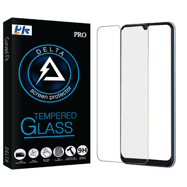 محافظ صفحه نمایش پی کی مدل Delta Glass مناسب برای گوشی موبایل سامسونگ Galaxy A20