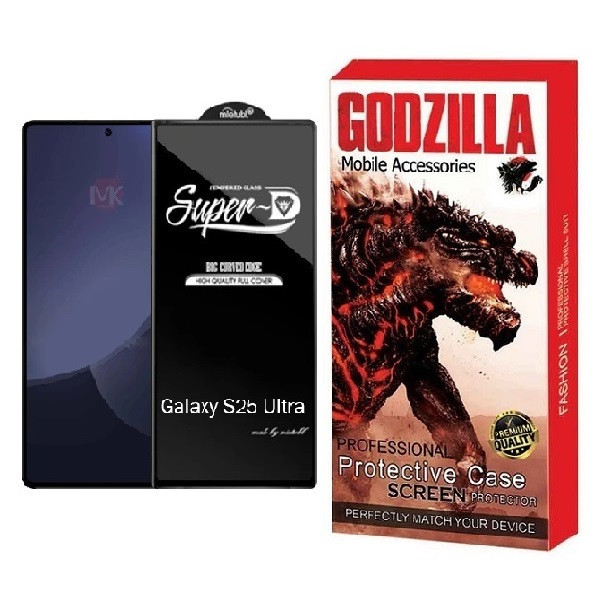 محافظ صفحه نمایش گودزیلا مدل Super D مناسب برای گوشی موبایل سامسونگ Galaxy S25 Ultra