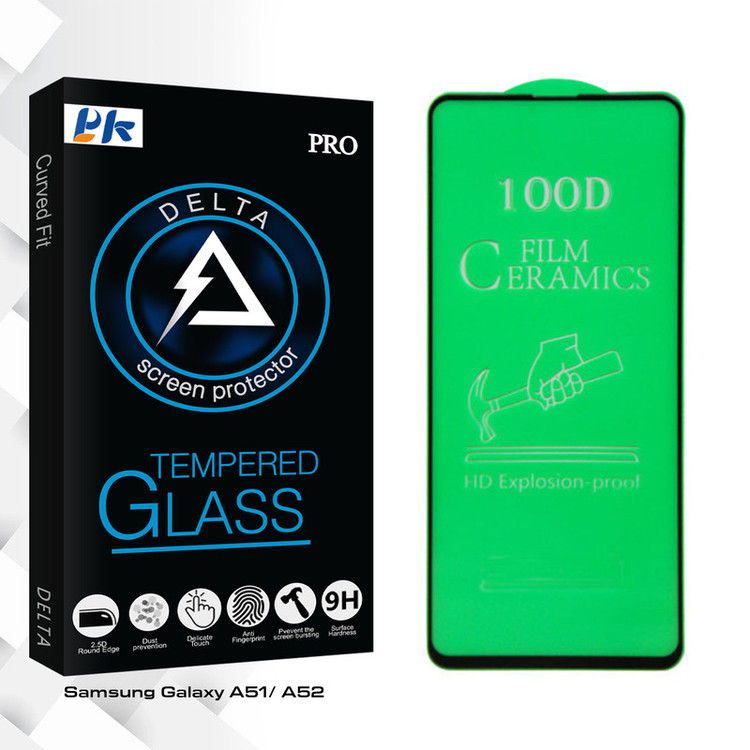 محافظ صفحه نمایش سرامیکی پی کی مدل Delta Glass مناسب برای گوشی موبایل سامسونگ Galaxy A51/ A52