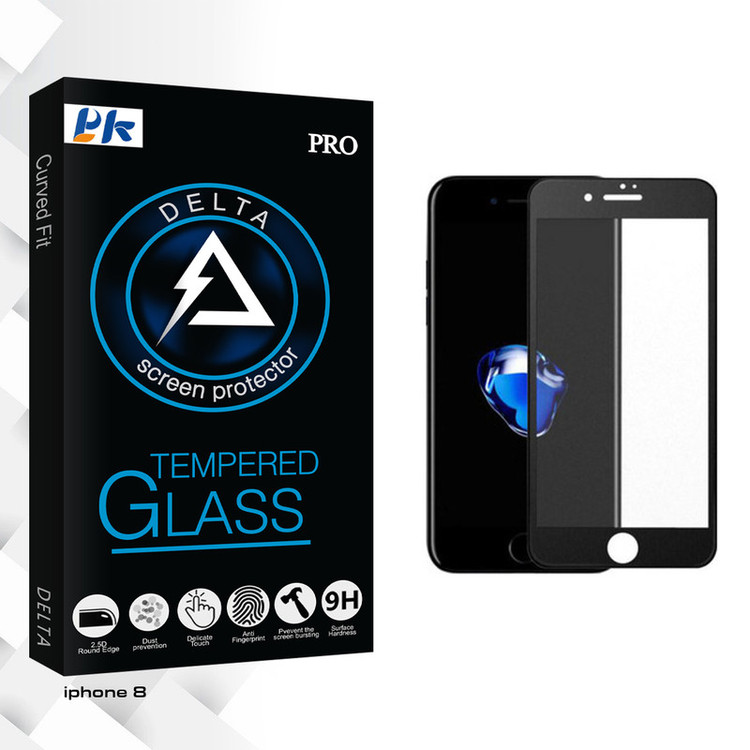 محافظ صفحه نمایش شیشه ای پی کی مدل Delta Glass مناسب برای گوشی موبایل اپل iphone 8