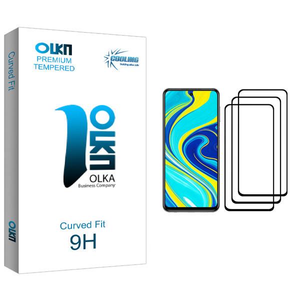 محافظ صفحه نمایش کولینگ مدل Olka glass مناسب برای گوشی موبایل شیائومی Redmi Note 9S بسته سه عددی