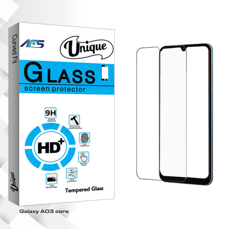 محافظ صفحه نمایش شیشه ای ای اف اس مدل Unique Glass مناسب برای گوشی موبایل سامسونگ Galaxy A03 core
