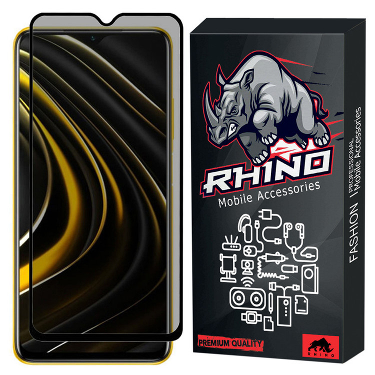 محافظ صفحه نمایش حریم شخصی راینو مدل RGP مناسب برای گوشی موبایل شیائومی Poco M3