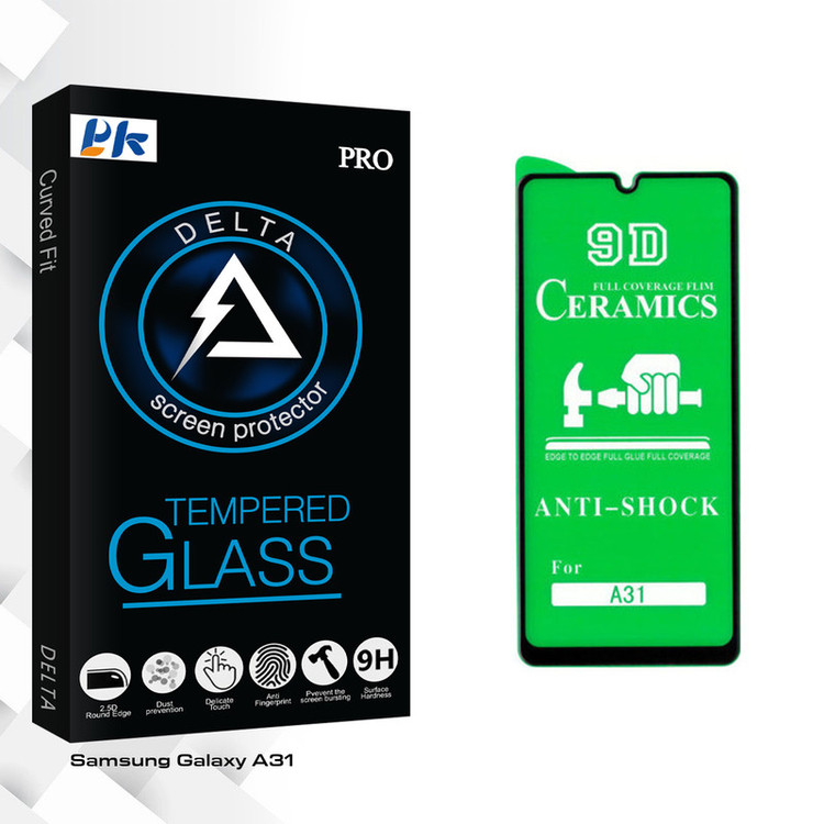 محافظ صفحه نمایش سرامیکی پی کی مدل Delta Glass مناسب برای گوشی موبایل سامسونگ Galaxy A31